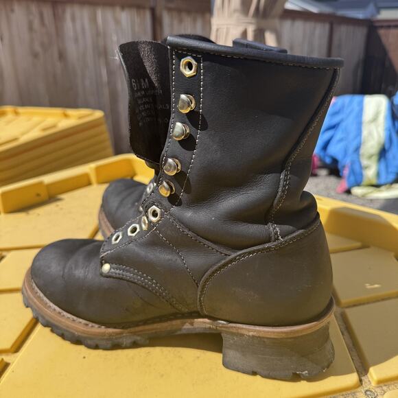 Vintage Georgia G920 Heritage Logger Lace-Up Leather Work Boots Size 6.5 - Picture 3 of 11